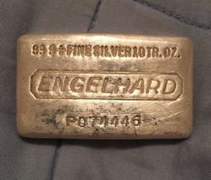 engelhard silver bar serial number